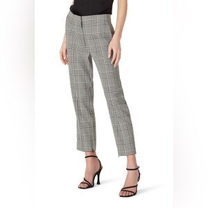 Club Monaco Black and White Plaid Cropped Pants